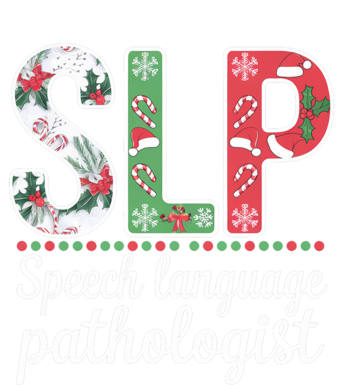 Speech Language Pathologist Christmas Speech Therapy Slp Gift T-Shirt