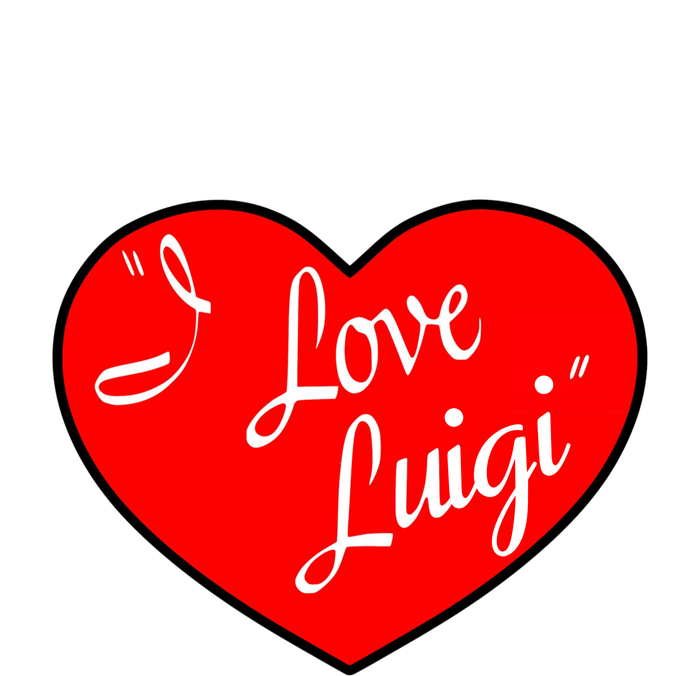 I Love Luigi Mangione Lucy Red Heart T-Shirt