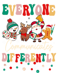 Speech Therapy Christmas Everyone Communicates Differently Gift T-Shirt