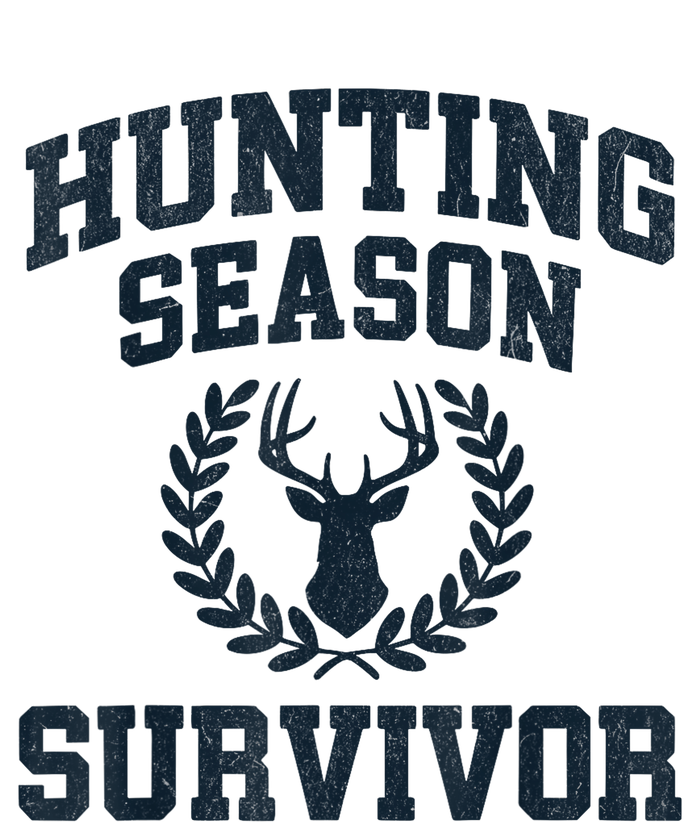 Funny Deer Hunting Season Survivor Vintage Women's Racerback Cropped Tank