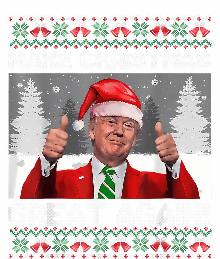 Make Christmas Great Again Funny Trump Pajamas Ugly Sweater Premium Hoodie