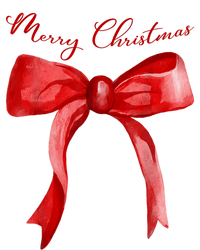 Merry Christmas Red Coquette Bow Merry And Bright T-Shirt