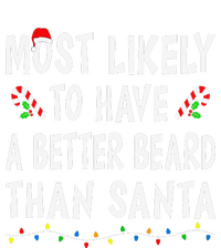 Most Likely To Have Better Beard Than Santa Funny Christmas Gift Doggie Tank