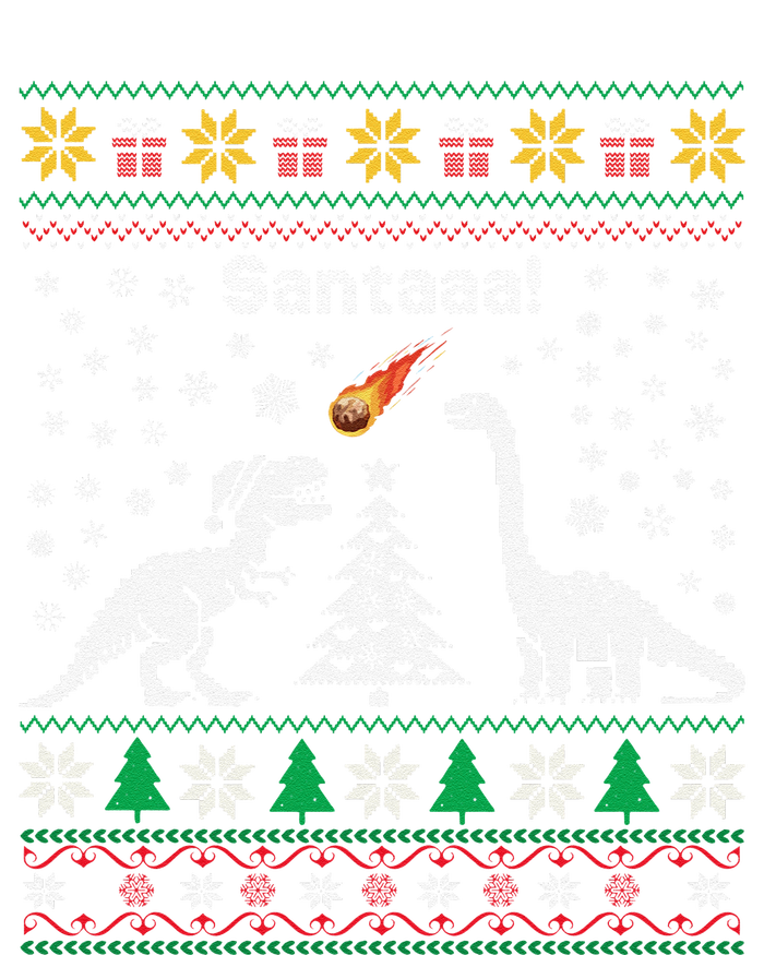 Santa Dinosaur Ugly Sweater Christmas Meteor Meteoroid T Rex Gift T-Shirt