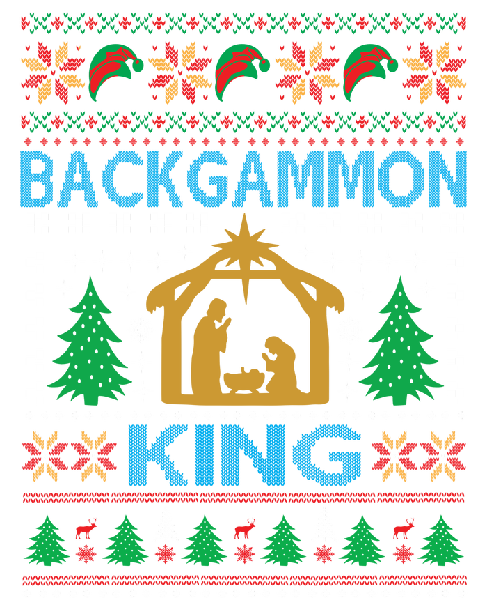 Backgammon King Ugly Christmas T-Shirt