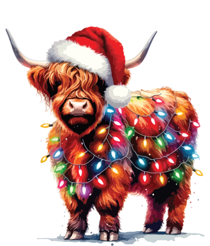 Christmas Cow Lights Cow Lover Xmas T-Shirt