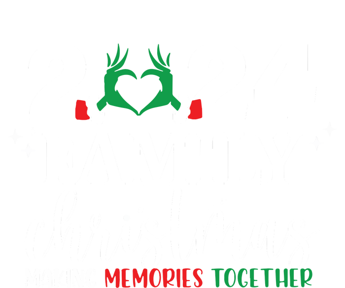 Family Christmas 2024 Making Memories Together Drawstring Bag