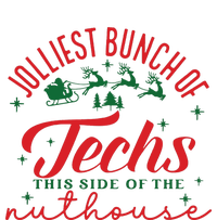 Jolliest Bunch Of Techs Jolliest Bunch Christmas Crew Womens Funnel Neck Pullover Hood