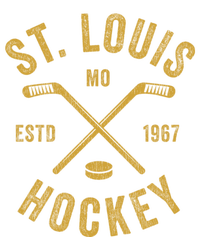 St. Louis Ice Hockey Hoodie Crossed Sticks Womens Funnel Neck Pullover Hood