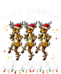 Reindeer Line Dance And Be Merry Christmas Festive Dancing V-Neck T-Shirt