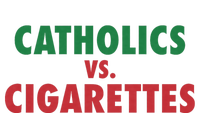 Retro Vintage Catholics Vs Cigarettes Funny Saying Kids Long Sleeve Shirt