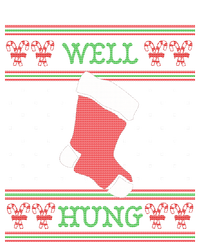 Well Hung Funny Adult Ugly Christmas Style Gift Sweatshirt Cinch Pack Bag