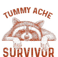 Retro Tummy Ache Survivor Funny Raccoon T-Shirt