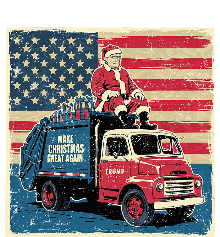 Vintage Donald Trump Xmas Truck Make Christmas Great Again Yupoong Adult 5-Panel Trucker Hat