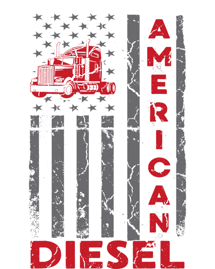 American Diesel Patriotic Flag Trucking Life Usa Truck Fan Metallic Star Ornament