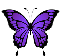 Vibrant Purple Butterfly T-Shirt