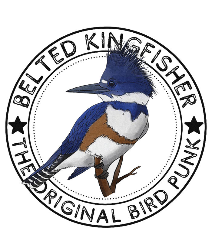 Belted Kingfisher The Original Bird Punk T-Shirt