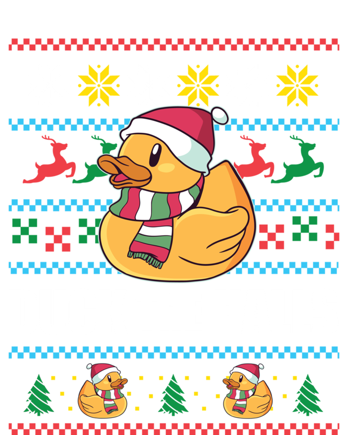 Duck The Halls! Ugly Christmas Jumper Funny Santa Claus Meme Gift T-Shirt