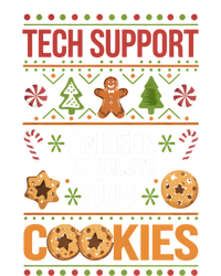 Tech Support Christmas Cookies Funny Christmas Gift Full-Length Apron With Pockets