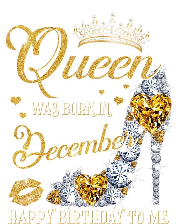 This Queen Was Born In December Happy Birthday To Me Leopard Great Gift T-Shirt