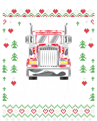 Trucker Truck Driver Ugly Xmas Merry Trucking Christmas Gift Magnet