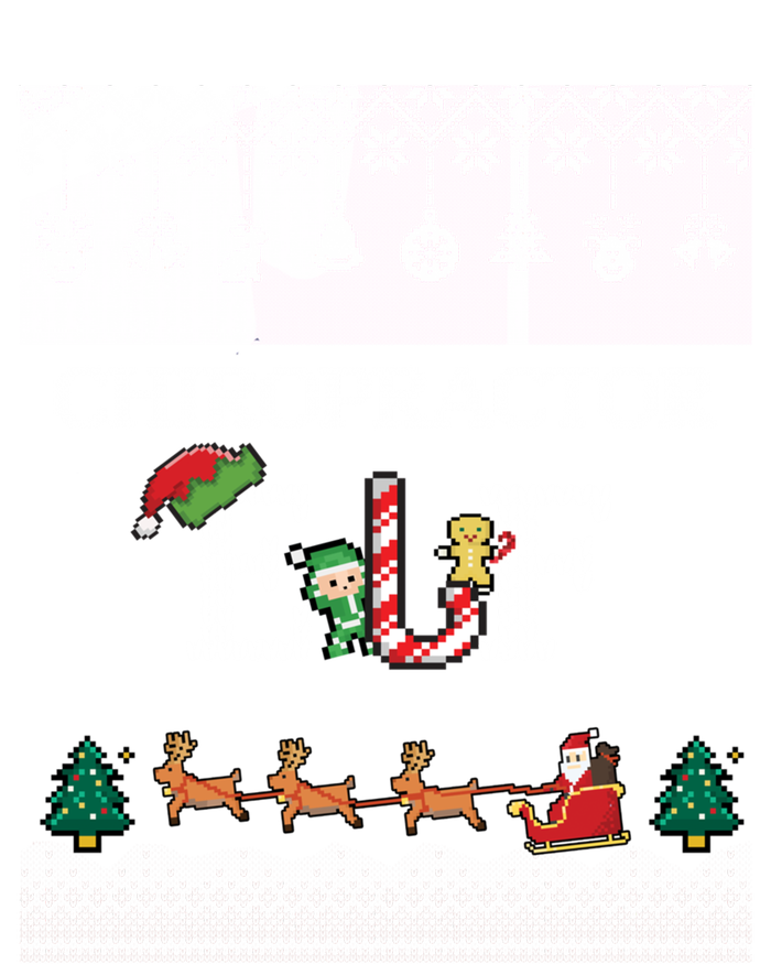 Ugly Christmas Chiropractor Elf Chiro Chiropractic Holiday Gift Ceramic Bell Ornament