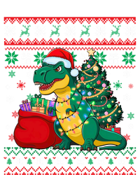 Ugly Christmas Snow Santa Hat Lights Snowflakes Trex Great Gift T-Shirt