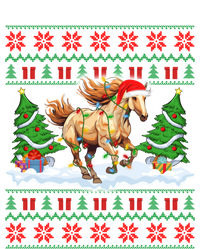 Ugly Xmas Lighting Holiday Santa Horse Christmas Gift Coaster