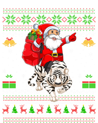 Ugly Xmas Funny Santa Riding White Tiger Christmas Gift Sweatshirt