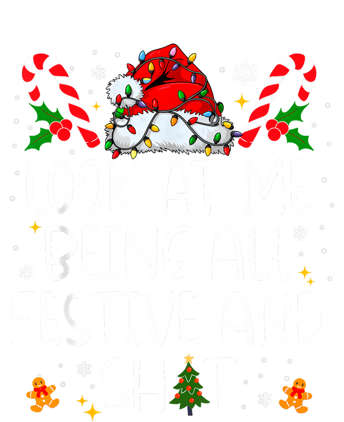 Look At Me Being All Festive And Funny Christmas Tree Kids Tie-Dye T-Shirt