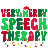 Very Merry Speech Therapy Slp Speech Therapist Christmas Gift T-Shirt