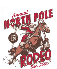 Vintage North Pole Rodeo Cow Santa Country Christmas Gift Ladies Essential Tank