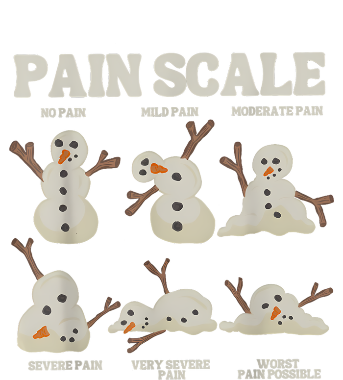 Pain Scale Snowman Funny Nurse Christmas Icu Nurse T-Shirt