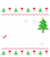 Christmas List Nice Naughty Insufficient Evidence Funny Cute Gift T-Shirt