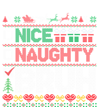 Christmas Nice Naughty Bruh Funny Xmas List Cool Gift Women's T-Shirt