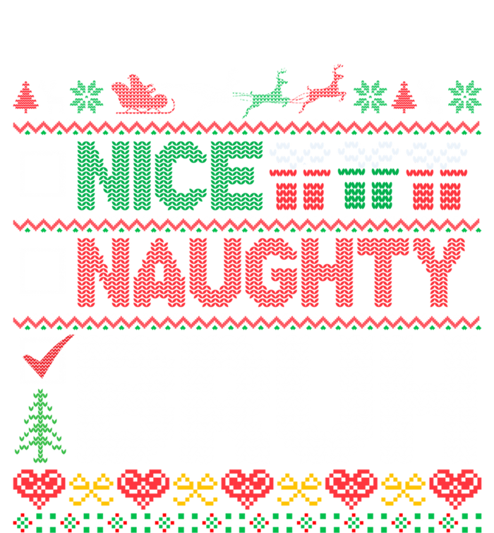 Christmas Nice Naughty Bruh Funny Xmas List Cool Gift Women's T-Shirt