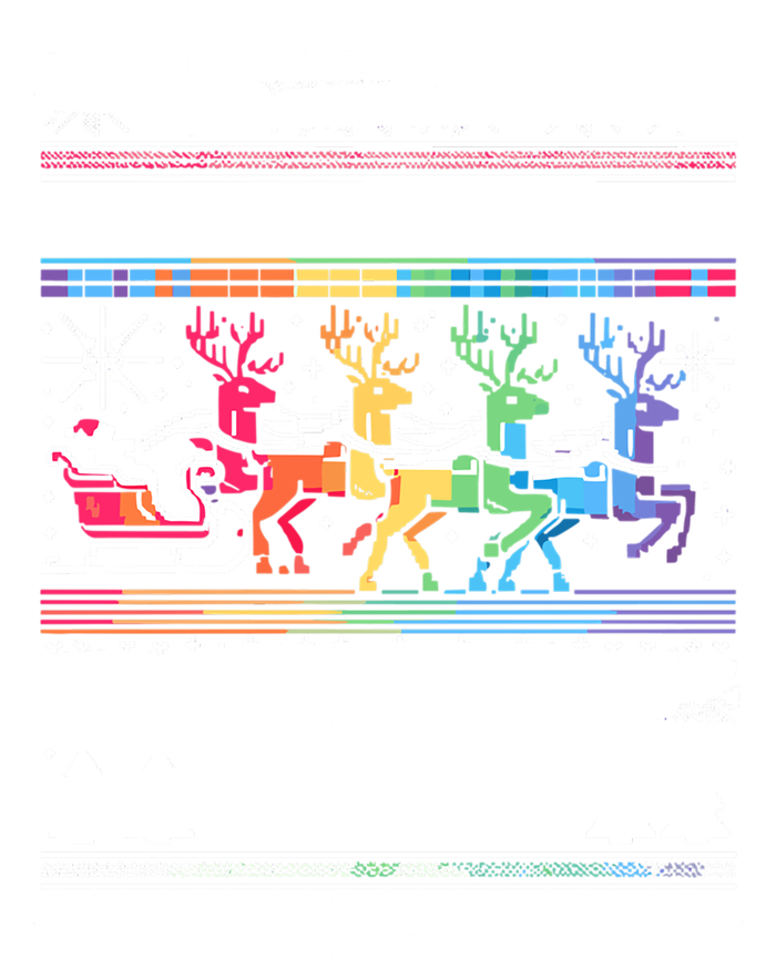 Ugly Christmas Lgbtq Pride Santa Claus Make Yuletide Gay Gift T-Shirt