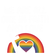 Cute Gift We Are All One In Faith And Love Lgbtq Pride Unity Lgbt Full-Length Apron With Pockets