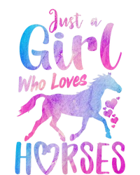 Just A Girl Who Loves Horses Riding Cute Horse Girl Women's Pullover Hoodie