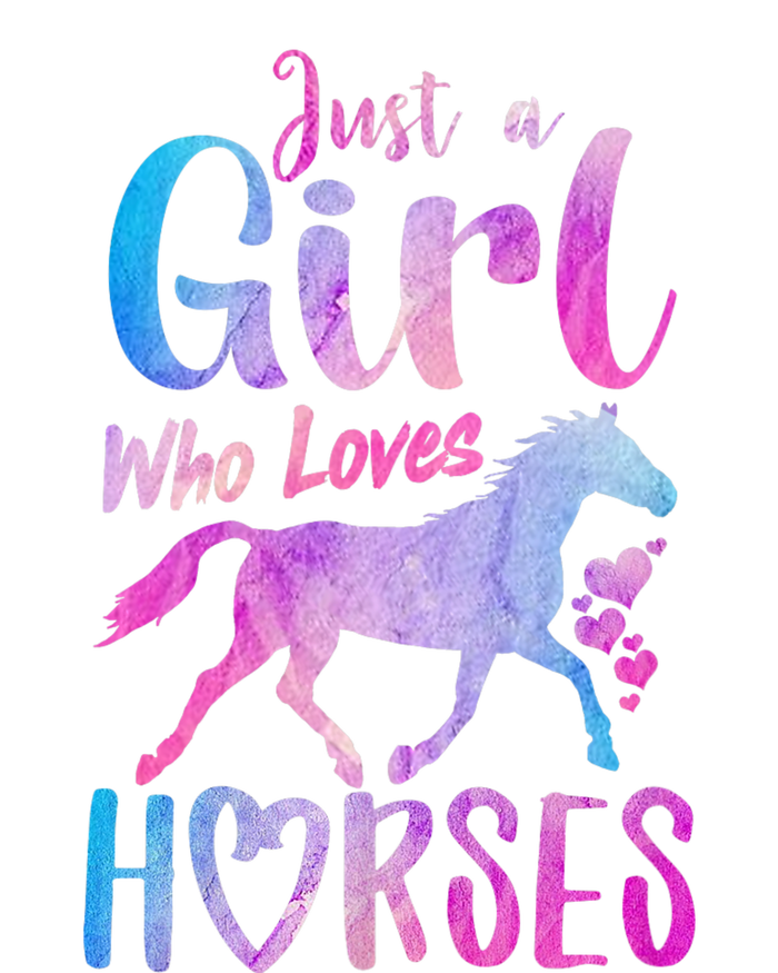 Just A Girl Who Loves Horses Riding Cute Horse Girl Women's Pullover Hoodie