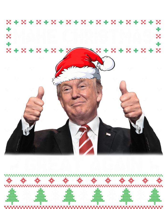 Funny Trump Make Christmas Great Again Ugly Sweater Xmas T-Shirt