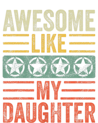 Awesome Like My Daughter Funny FatherS Day Dad Joke Vintage High Crown Mesh Back Trucker Hat