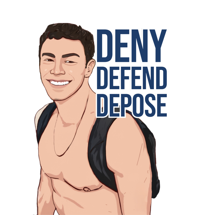 Deny Defend Depose V-Neck T-Shirt