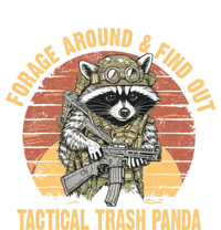 Funny Raccoon Forage Around & Find Out Tactical Trash Panda Baby Long Sleeve Bodysuit