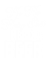 Ho Ho Holy Shit I Need A Beer Funny Christmas Drinking Gift Sustainable Knit Beanie