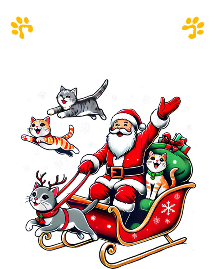 Cats For Everybody Christmas Cat Funny Xmas Santa Gift T-Shirt