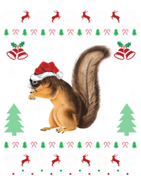 Squirrel Lover Xmas Ugly Santa Hat Squirrel Christmas Gift Women's V-Neck T-Shirt