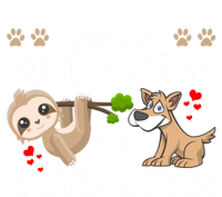 Easily Distracted By Sloths And Dogs Cool Gift T-Shirt