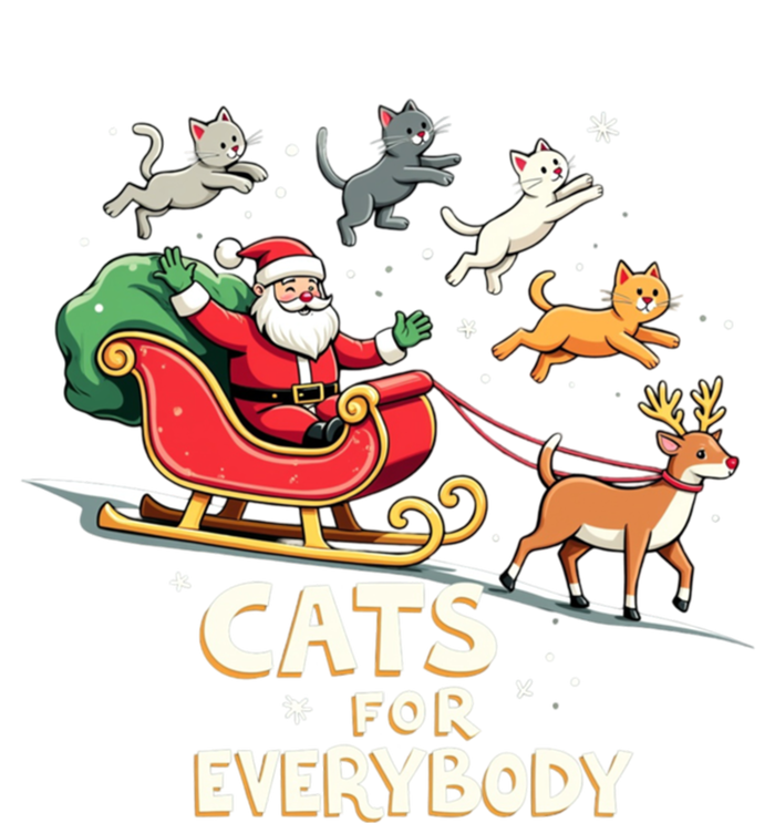 Cats For Everybody Christmas Cat Funny Xmas Santa Gift Mesh Reversible Basketball Jersey Tank