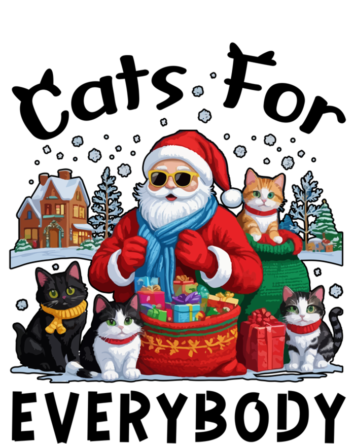 Cats For Everybody Christmas Cat Funny Xmas Santa Gift T-Shirt